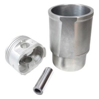 کیت بوش و پیستون با گژن پین (دست کامل) پژو 206 تیپ 2 و 3 پژو 207 (TU3)